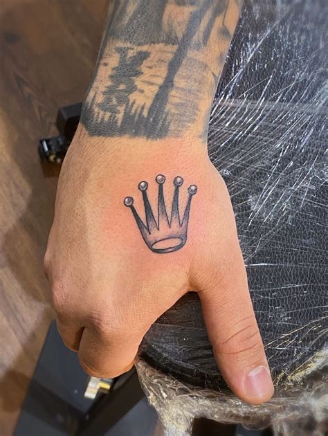 rolex crown tattoo stencil.